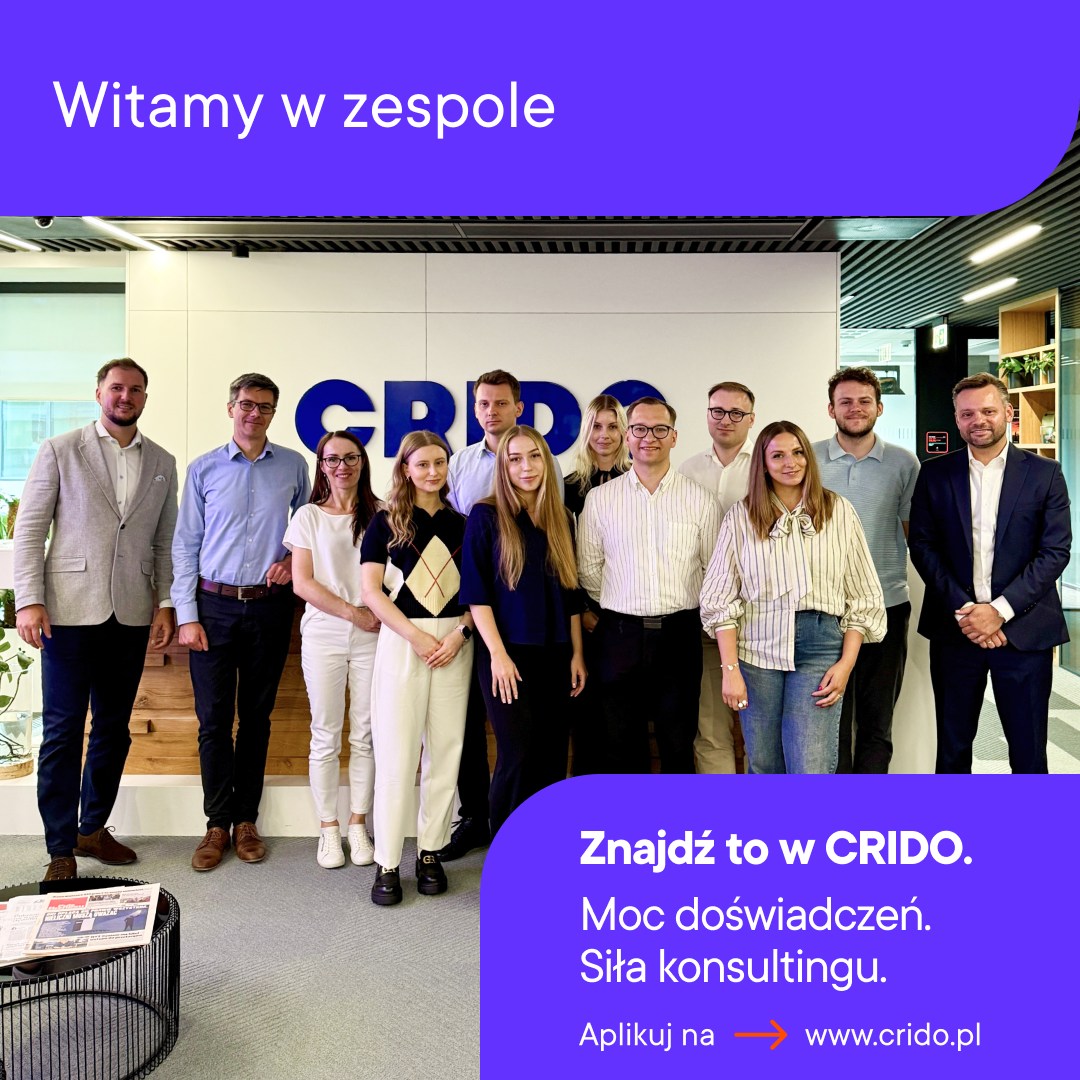 Zgodnie z tradycją, na początku miesiąca powitaliśmy w CRIDO nowe osoby! 🎉

Ta liczna grupa, która wzięła udział we wrześniowym Induction, wesprze nasze zespoły: Financial Advisory, Ceny Transferowe, Corporate Finance, Dotacje i ulgi podatkowe, VAT, Digital, Kancelarię Prawną CRIDO oraz Marketing.

Cieszymy się, że jesteście z nami! Życzymy Wam powodzenia, wielu ciekawych projektów i samych dobrych doświadczeń na start! 🚀
 
#CRIDOkariera