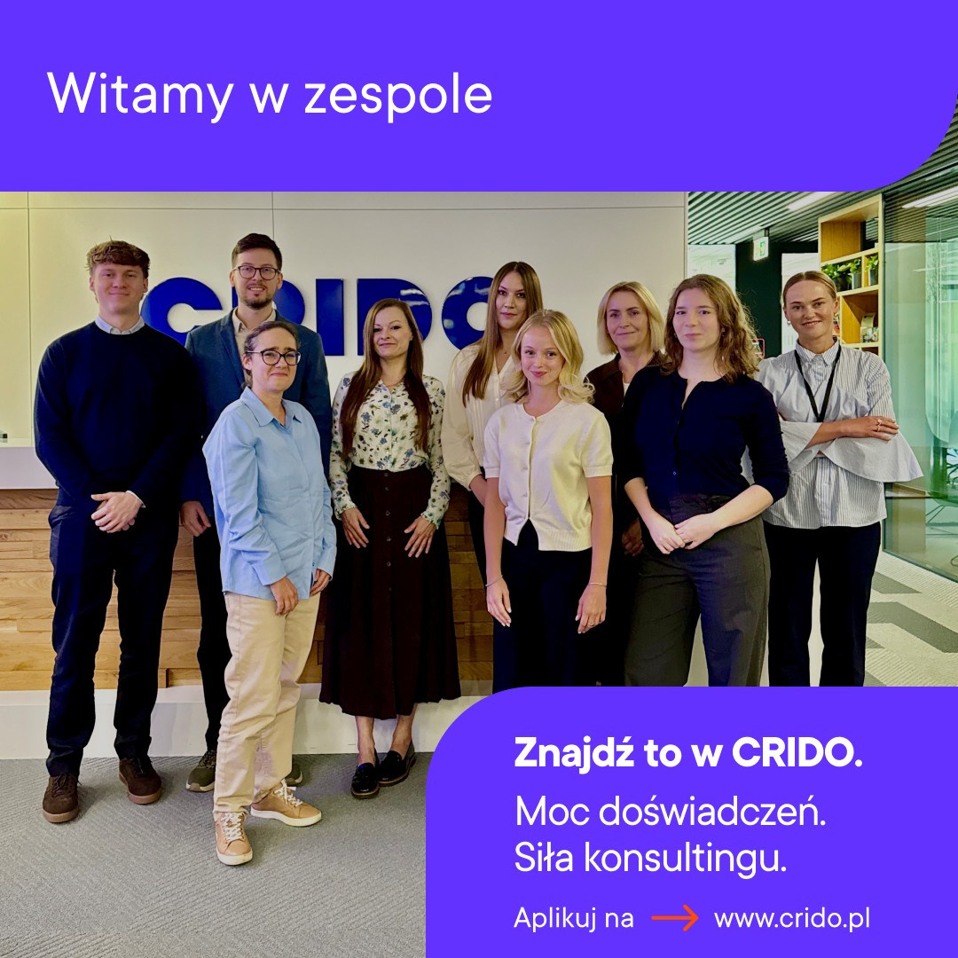Przywitaliśmy nowe osoby na pokładzie CRIDO!

Tym razem dołączyły do nas osoby, które zasiliły zespoły: Financial Advisory, Podatków Pośrednich, Cen Transferowych, Dotacji i Ulg Podatkowych oraz Administracji.

Trzymamy mocno kciuki za Wasze nadchodzące sukcesy! Powodzenia! 🚀

#CRIDOkariera